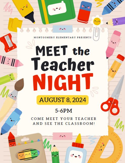  Meet the teacher flyer